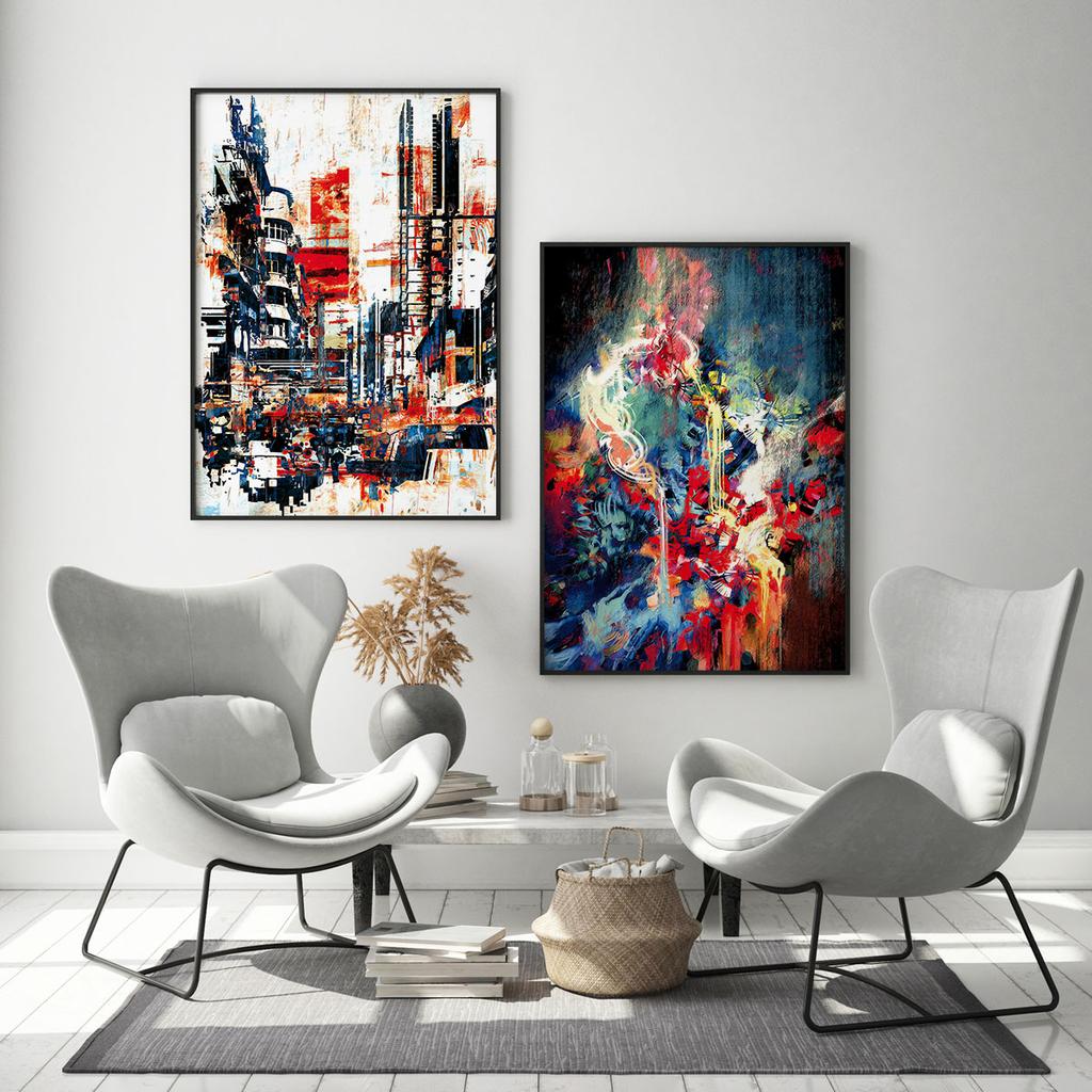 Set of Two Abstract Posters