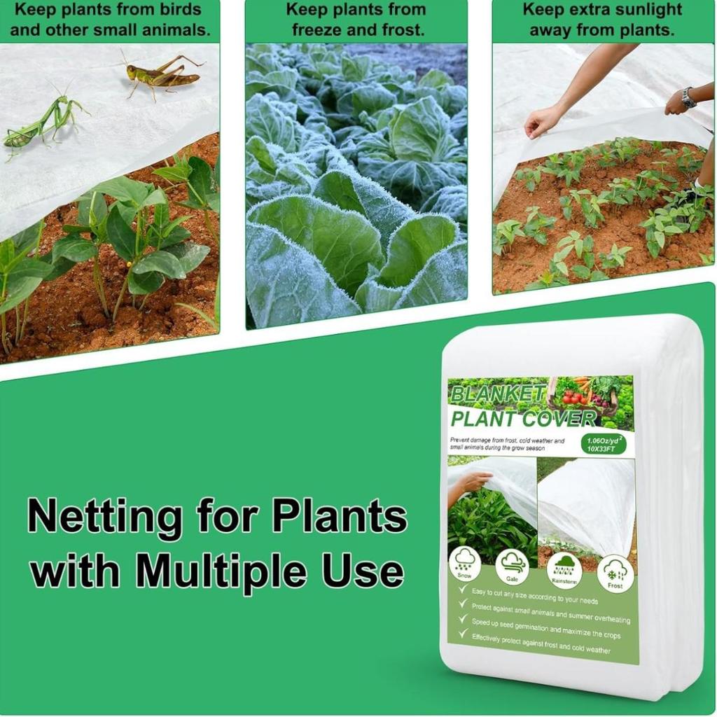 Cross-Border Black & White Non-Woven Weed Barrier: Plant Insulation for Garden Cold Protection