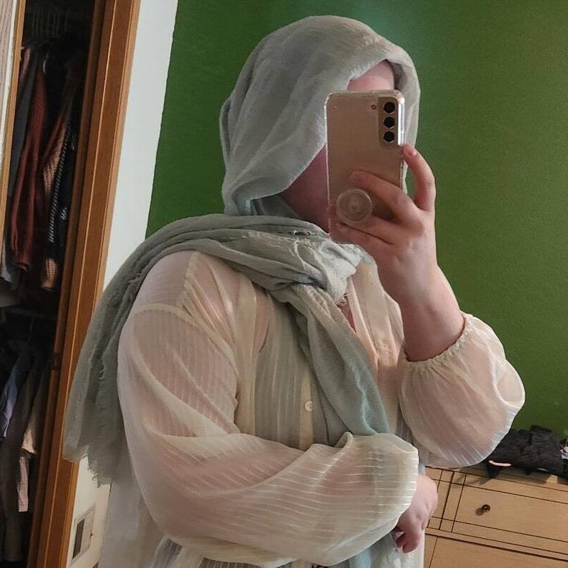 Muslim Cotton Crinkle Hijabs for Women Soft Islamic Headscarf Shawl Wrap for Ladies Breathable Lightweight Khimar Head Cover