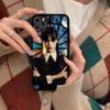 Custodia per Telefono MOVIE W-Wednesday Per Iphone 16 15 14 13 12 11 Pro Max Plus Antiurto TPU+PC Custodia Rigida