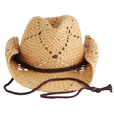 Western Cowboyhut Breitkrempiger Lässiger Strohhut Geschenk für Freund Hut