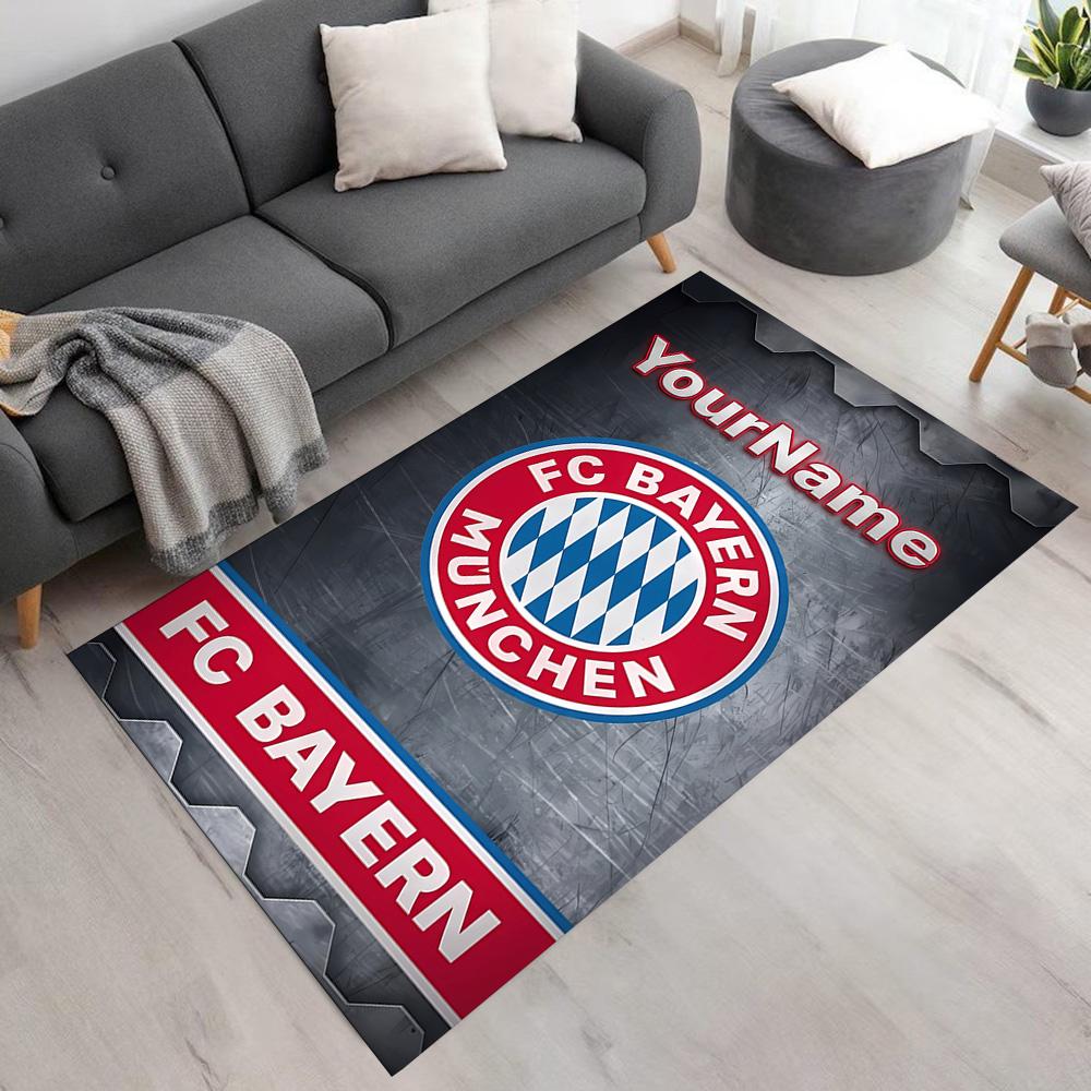 Bayern Munich Personalized Name Area Rug Perfect for Hallway Dormitory Living Rooms Bedrooms Antislip Carpet Office home decor