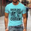 2024 Lustige Designs T-Shirts Biker Papa Nur Cooler Grafik T-Shirts Männer 90er Vintage Kleidung Vatertagsgeschenke Klassisches T-Shirt
