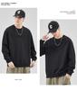 Trendy Men's Casual Loose Round Neck Hoodie with Letter Print for Spring and Autumn