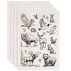 Paper Ceramic Decals Pottery Ceramics Clay Transfer Paper Underglaze Flower Paper Animals 520x370mm Pattern: 48x33mm