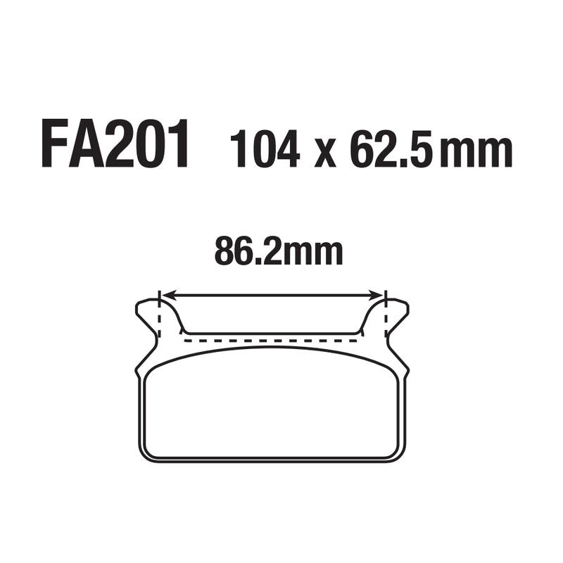 USERX Motorcycle disc brake pad Brakes Front Rear Disc Brake Pads For FA201 HARLEY DAVIDSON FLT FLHT FLHR FLHRCI FLHTCi