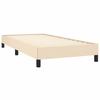 Vidaxl Rama Łóżka Bez Materaca Kremowa 90X190 Cm Tkanina