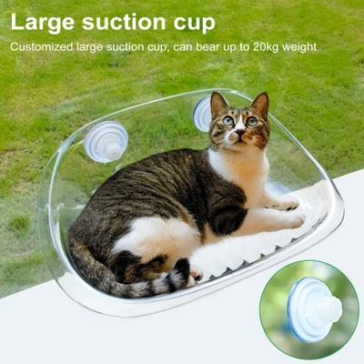 Yousheng Cat Hammock Transparent Window Hanging Cat Nest with Suction Cup Mount Sunbathing Cat Bed Pet Supplies Cat Perch