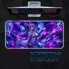 Amine Cartoon R-ReZero Mouse Pad Gamer Luminescence Led Mouse Pad Gaming Table Rgb Deskmat Keyboard Pc Mousepad