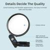 ROCKBROS Mountain Road Bike Mirror HD Folding Bicycle RearView Mirror 360° Adjustable Handlebar Looking Glass PC MTB Accessories