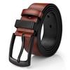 [maikun] Men's Belt, Stylish, for Jeans, Brown, 115cm