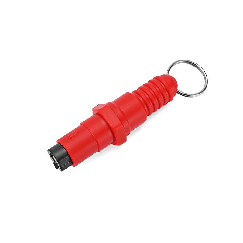 Multifunkční klíčenka bezpečnostní kladívko a nouzový rozbíječ oken