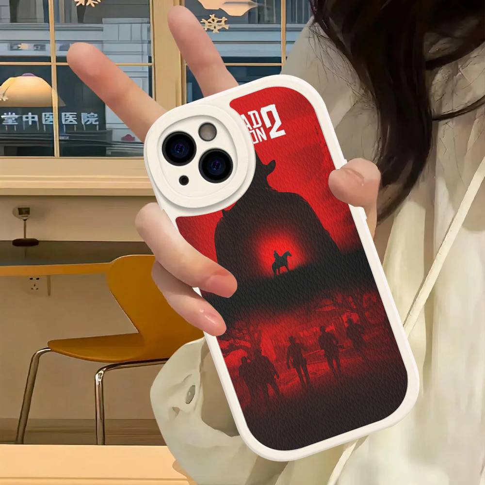 Game Red Dead R-Redemption Leather Phone Case For IPhone 15 14 13 Pro Max 12 11 16 Plus Phone Cover