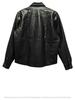 Casual Leather Real Handmade Men Black Shirt Formal Party Stylish Lambskin 100%