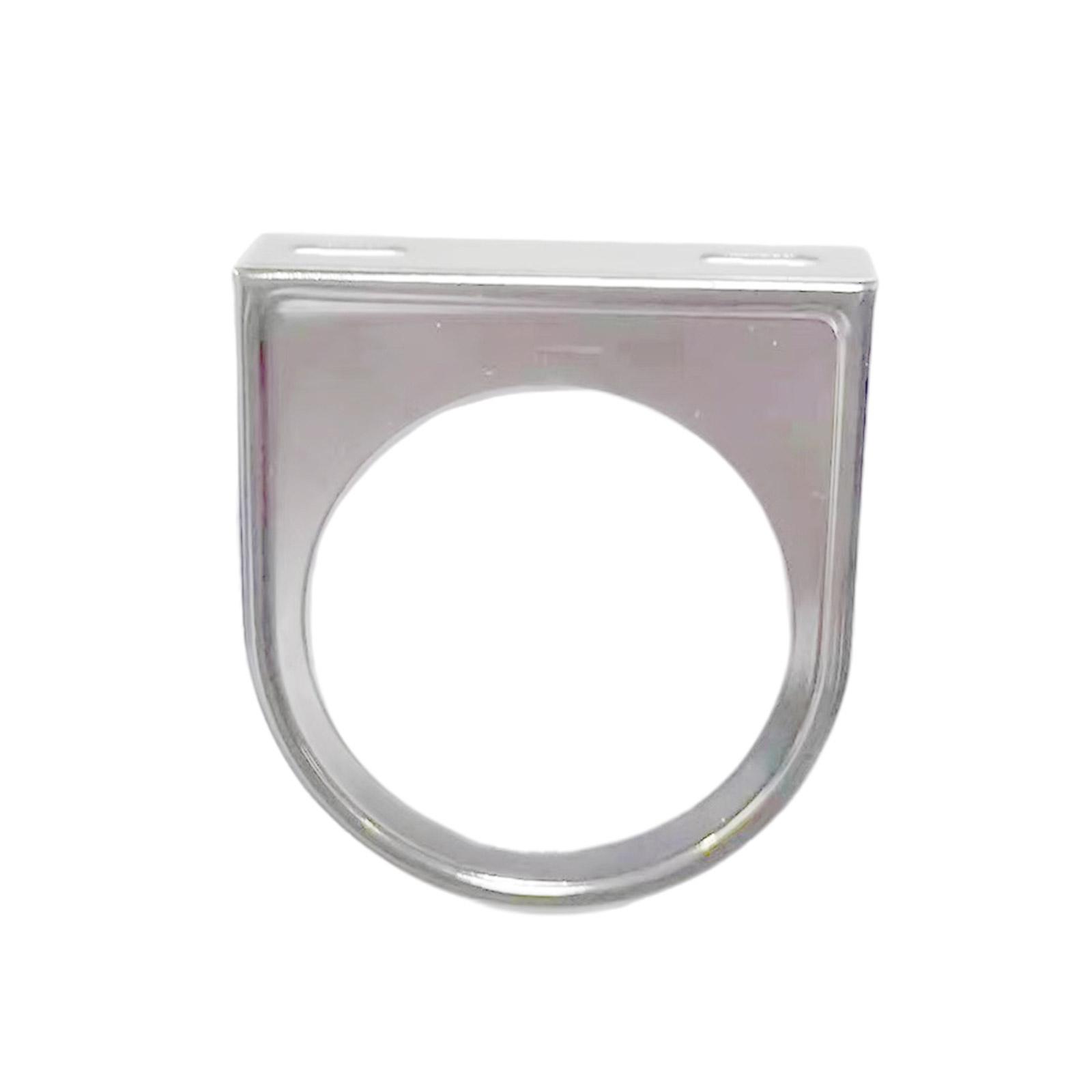 

Практичный металлический держатель стоек манометра, монтажный кронштейн для давления масла и спидометров, автомобильный аксессуар диаметром 2,1 дюйма 1 серебряный