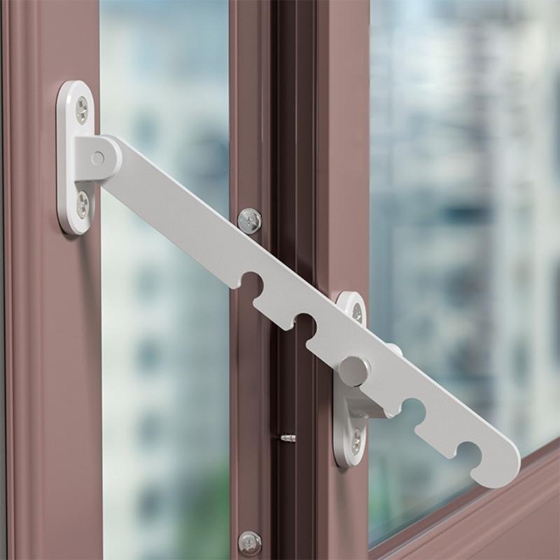 Durable Carbon Steel Window Door Support Lock Childproof Lock Window Restrictor Ensure Child Safety & Prevent Accidents