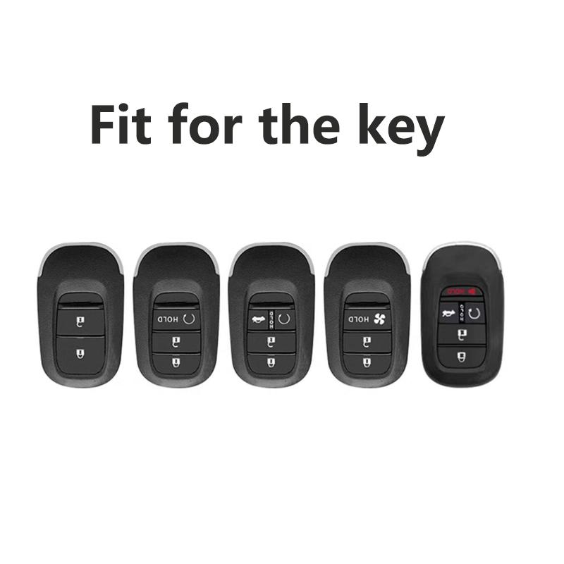 Transparent Black Tpu For Honda Civic Accord Hr-V Cr-V Crv    Remote Car Key Case Cover Fob Bag Keychain Accessories