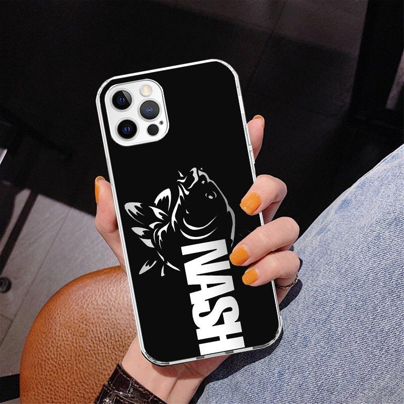 Nash Fishing Art Phone Case For iPhone 17 Air 16 Pro Max 16E 15 + 14 Plus 11 12 13 Mini 7 8 SE Gift Print Cover Fundas 17 Air 16