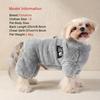 Pet Clothes, Pet Jacket, Warm Fleece Jumpsuit for Small Dogs, Suitable for Winter