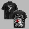 Anime Mustang Roy Fullmetal Alchemist Grafikdruck T-Shirt Herren Damen Streetwear Harajuku Hip Hop Vintage Gewaschene Baumwolle Übergroßes Oberteil Sommer Neues T-Shirt