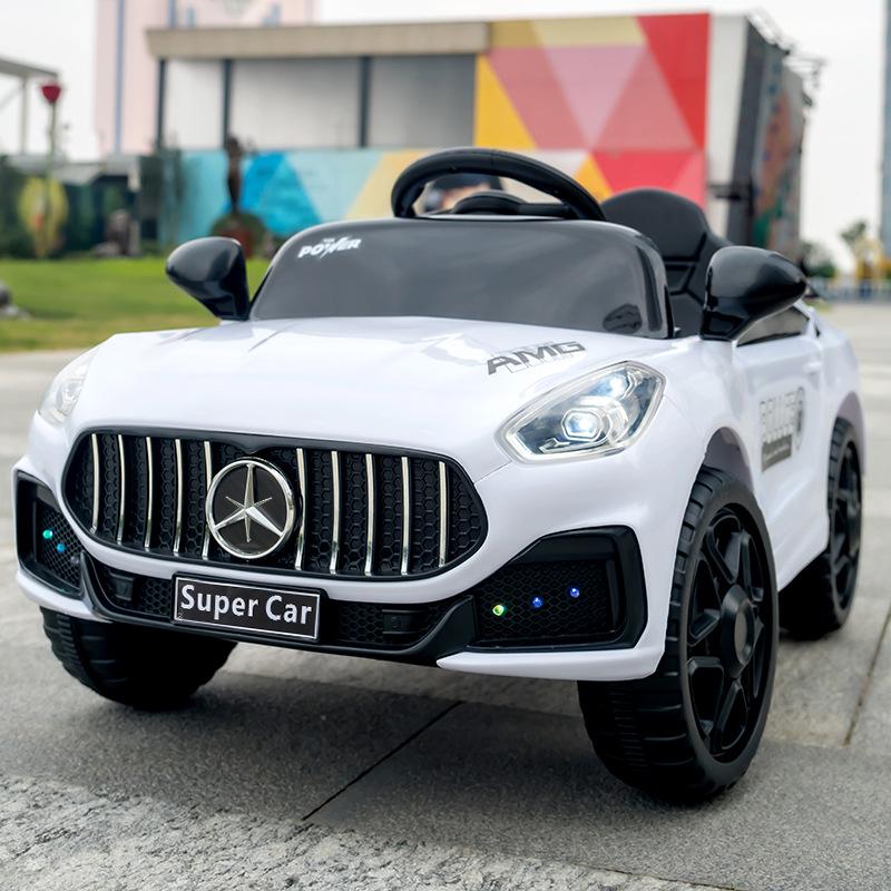 

Большой электрический автомобиль для катания с дистанционным управлением для малышей 1-6 лет - Перезаряжаемая четырехколесная игрушка.