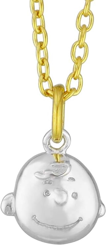 

Snoopy Charlie Brown Petite Size Necklace Silver 925 Gold Color Ladies Official [SNOOPY]