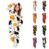 Kids Halloween Printed Flannel Pajama Set for Boys Girls