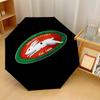 South Sydney Rabbitohs Print Auto 8?Ribs Folding Umbrella Wind Resistant Lightweight Automatic Umbrella For Daily Travel