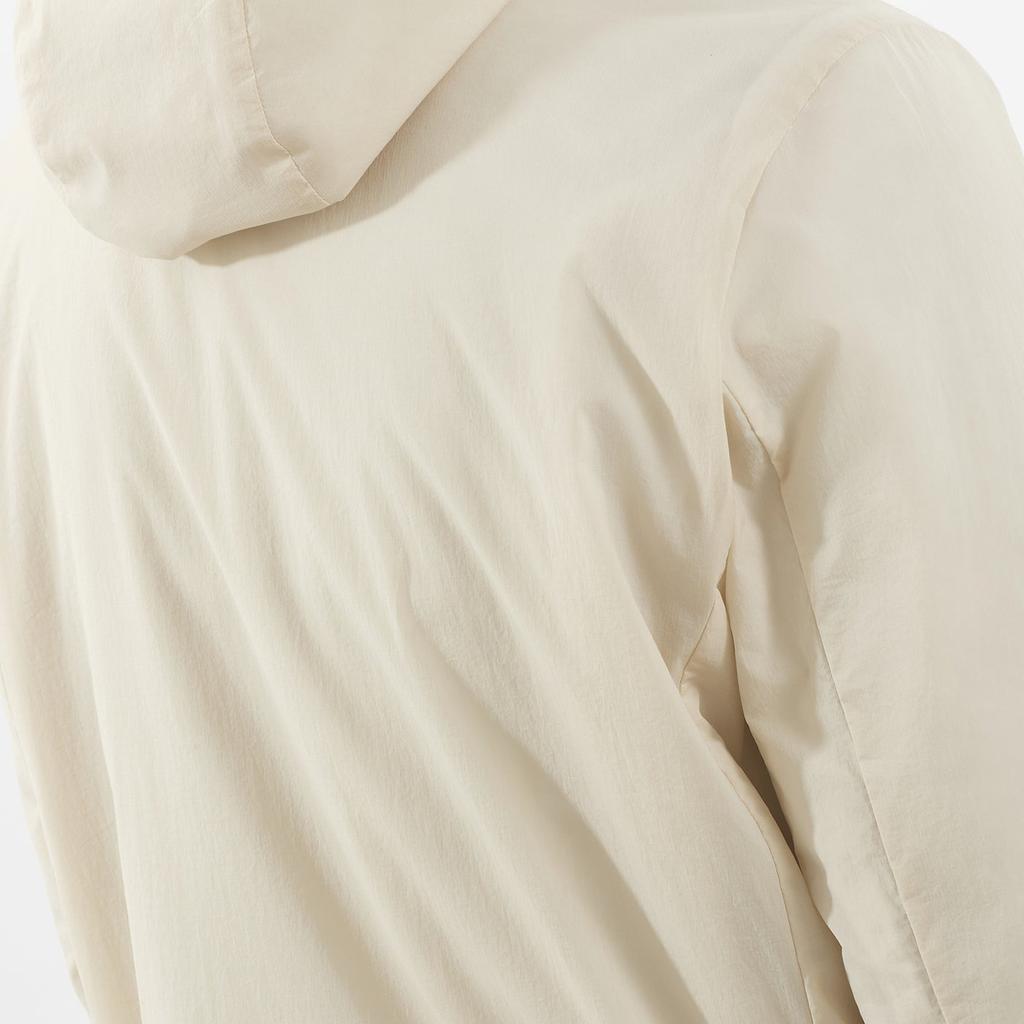 SALOMON Mountain Flex Solid Comfortable Breathable Waterproof Long Sleeve Jacket Women Jackets Beige C22983