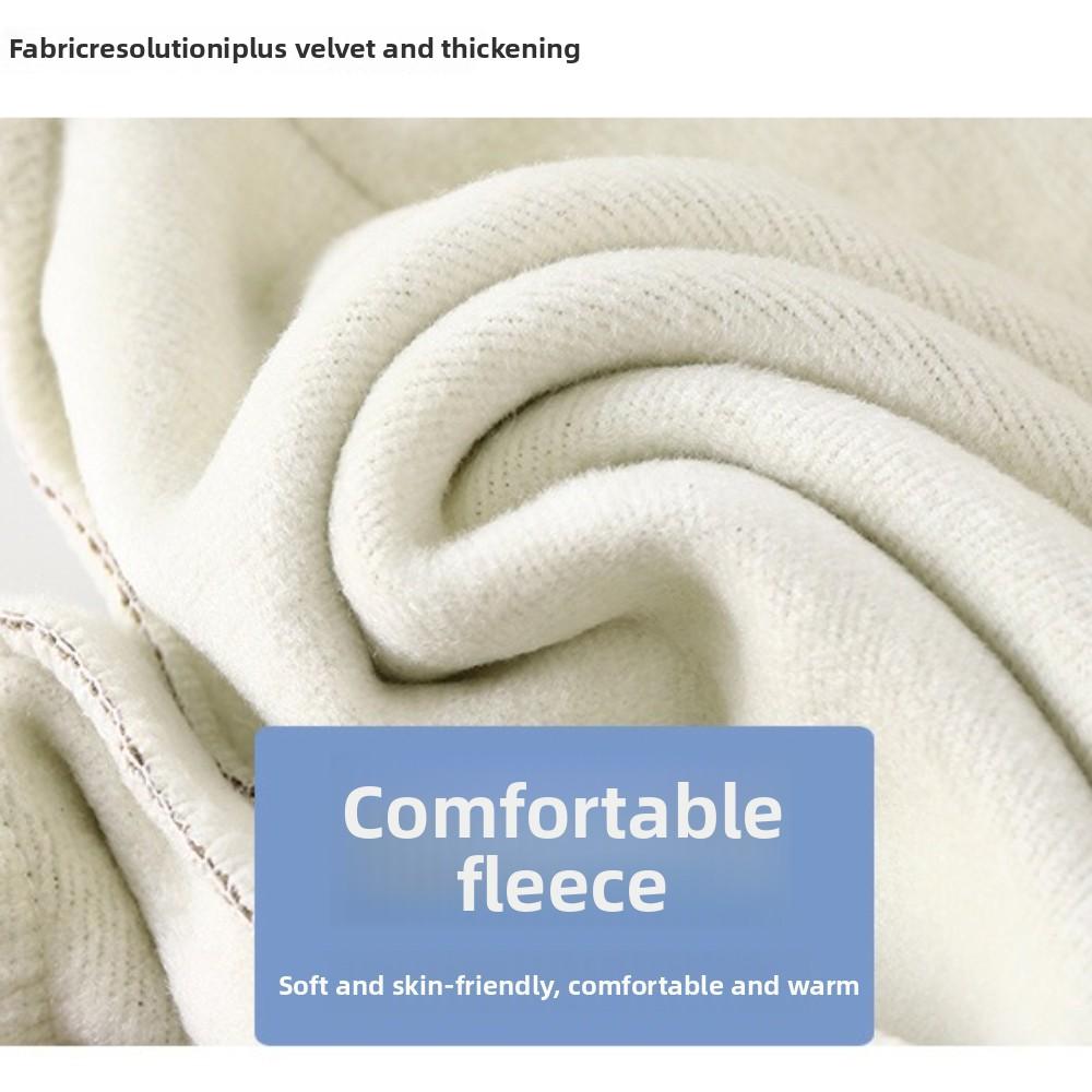 Dziecięce jesienno-zimowe spodnie bawełniane w jednolitym kolorze, pluszowe, grube, ciepłe, spodnie sanitarne, spodnie codzienne