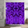 Kaleidoscope Rose Bath Curtain Purple Floral Shower Fabric Decorative For Bathroom
