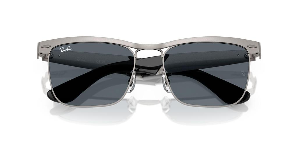 Occhiali da sole 0RB3875 WAYFARER DELUXE SABBIATO GUNMETAL SU GUNMETAL BLU Polarizzati [Ray-Ban] 029/R553