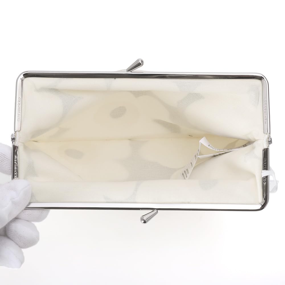 Marimekko Women's Mini Unikko Cosmetic Pouch, Puorica Succaro, Cosmetic Pouch, Small Item Holder, 74530 518, Midnight Blue [Used]