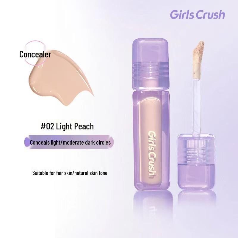 GirlCrush Water Velvet Concealer: Hides Tear Troughs, Dark Circles, Acne Scars, Redness & Highlights