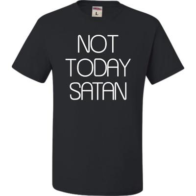 Go All Out Adult Not Today Satan T-Shirt