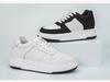 Men's 6cm Height-Increasing Breathable White Leather Sneakers