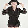 Water play UV protection swimsuit mesh long sleeve cover shirt