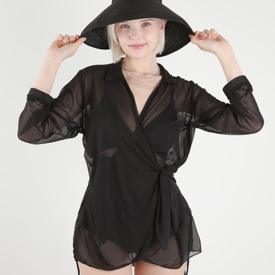 Water play UV protection swimsuit mesh long sleeve cover shirt