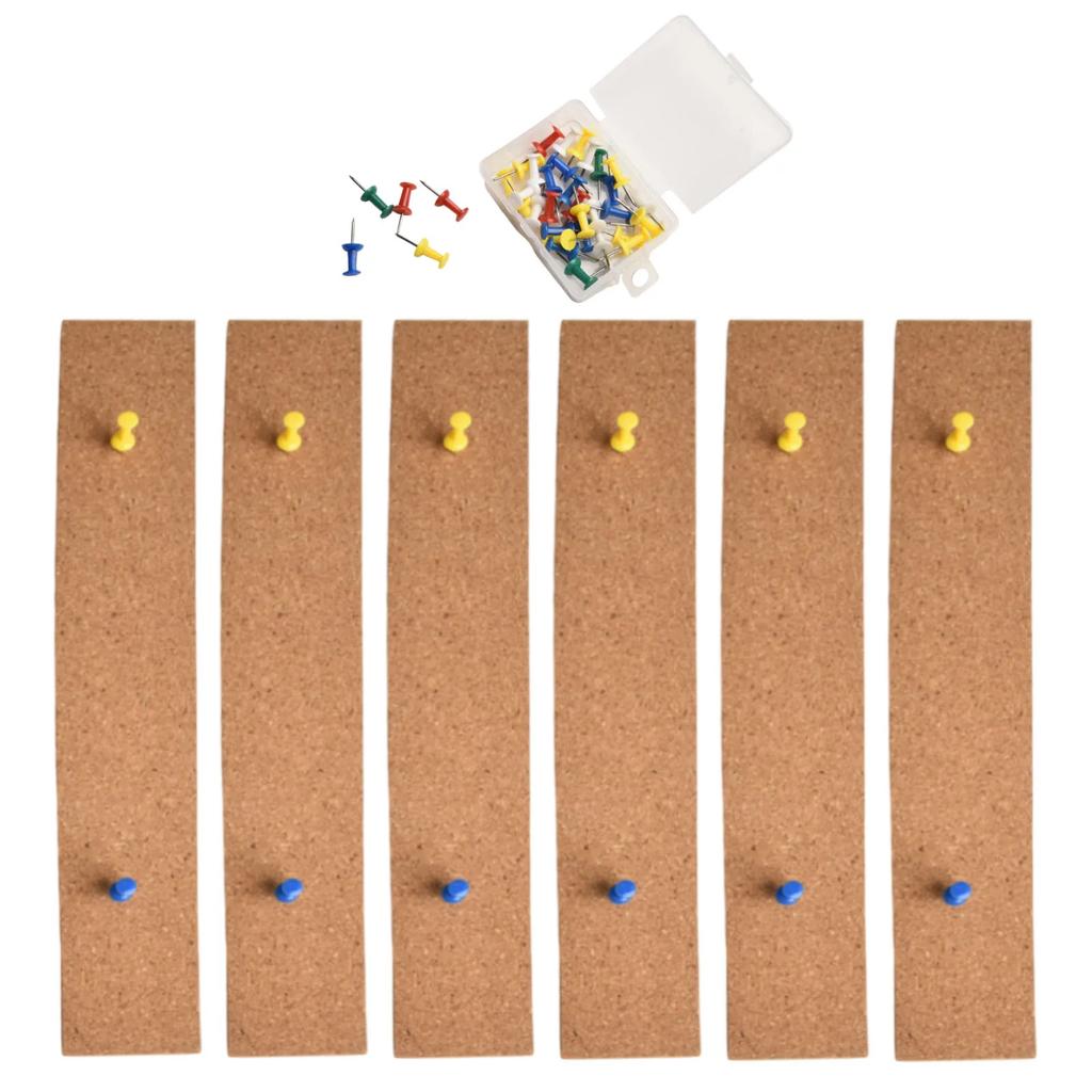 Multipurpose Organize Corkboard Strips Frameless Living Room Reminders Cork Strips Office Surfaces Display Memos