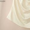 ZANZEA Completi da Donna a Due Pezzi Casual: Canottiere Senza Maniche e Pantaloni Lunghi