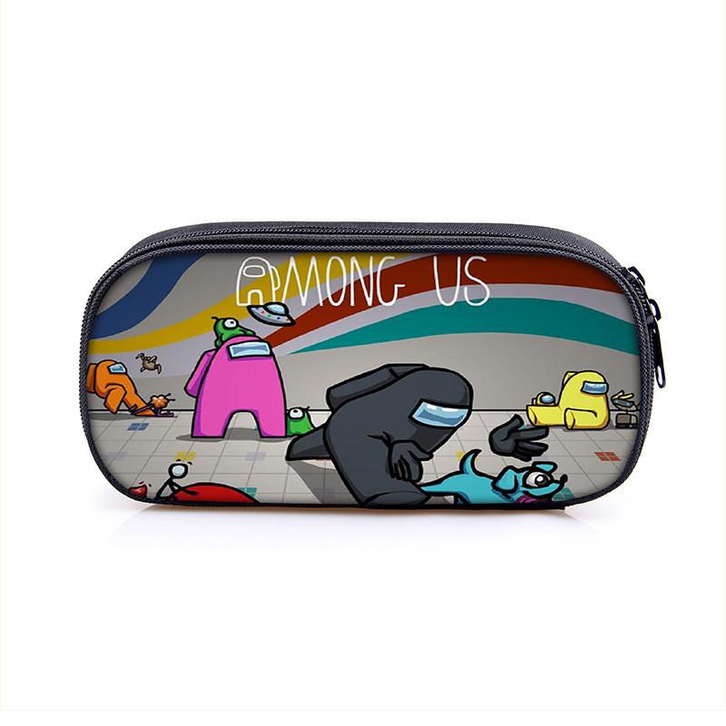 Among Us Space Themed Pencil Case With Polyester Material For Students And Kids