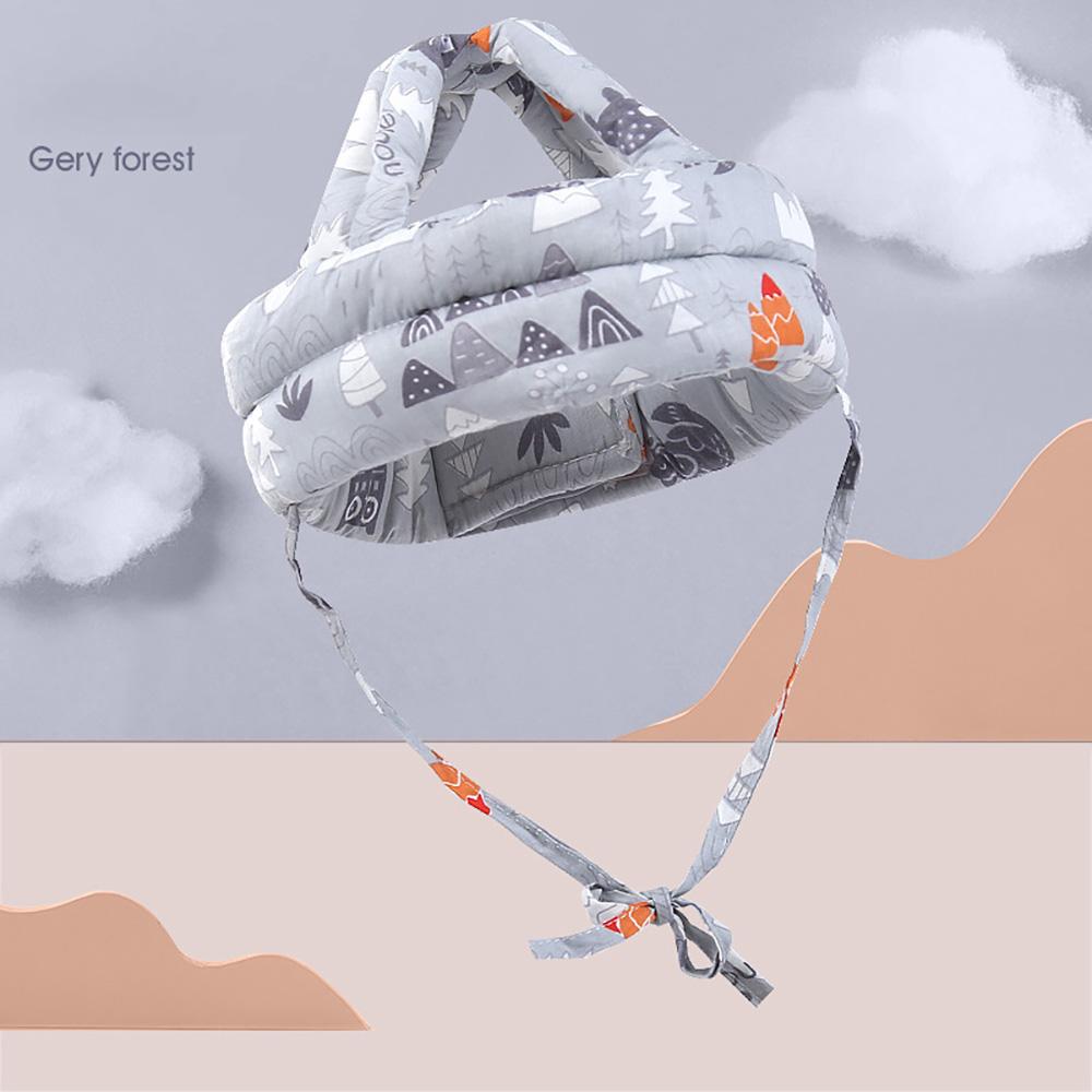 Soft Baby Head Pillow Protective Pad Baby Pillow Cartoon Image 360 Degree Protective Pillow Breathable Rebound Anti-fall Baby an