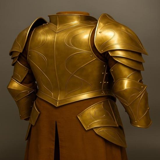 Elfenritter Rüstung Mittelalter LARP Cosplay Anzug, 18-Gauge Stahl Geschenkartikel für Vater, Bruder, Freund, Ehemann