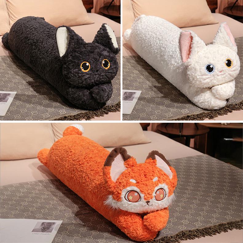 Katchi Cute Cartoon Black Cat Long Hugging Pillow