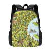 Frühlingsameisen Große Kapazität Schulrucksack Laptoptaschen Frühlingsameisen Süße Aquarellbienen Saison