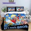 Mario Starry Explorer Theme Duvet Cover & Pillowcases, Mario Fan Starry Bedding, Perfect Gift.chl