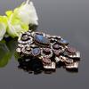 Byzantine Style Women's Resin Vintage Brooch Antique Gold Color Ethnic Wedding Jewelry