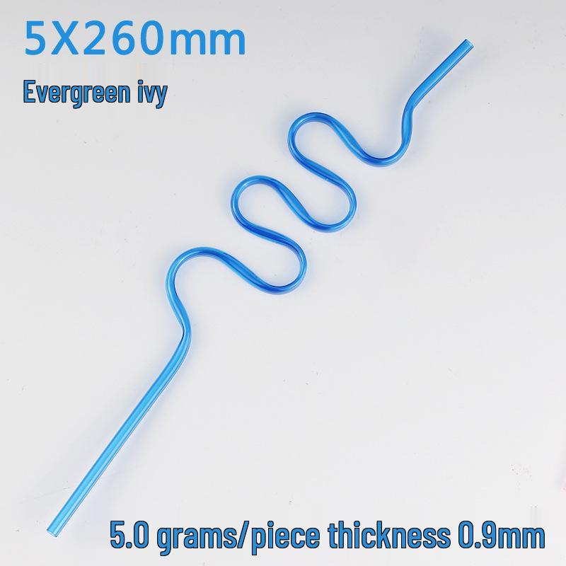 Eco-friendly PETG Crystal Shaped Straws - Creative, Cute, Disposable Party Tubes
