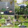 1W Floating Solar Powered Water Fountain Pump Lift 35-50CM Free Standing Floating Birdbath Water Pumps for Water Feature Outdoor