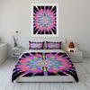 Colorful Psychedelic Art Set Home Soft Comfortable Duvet Cover Bedding Set Included 1*Duvet Cover & 2*Pillowcases, Gift